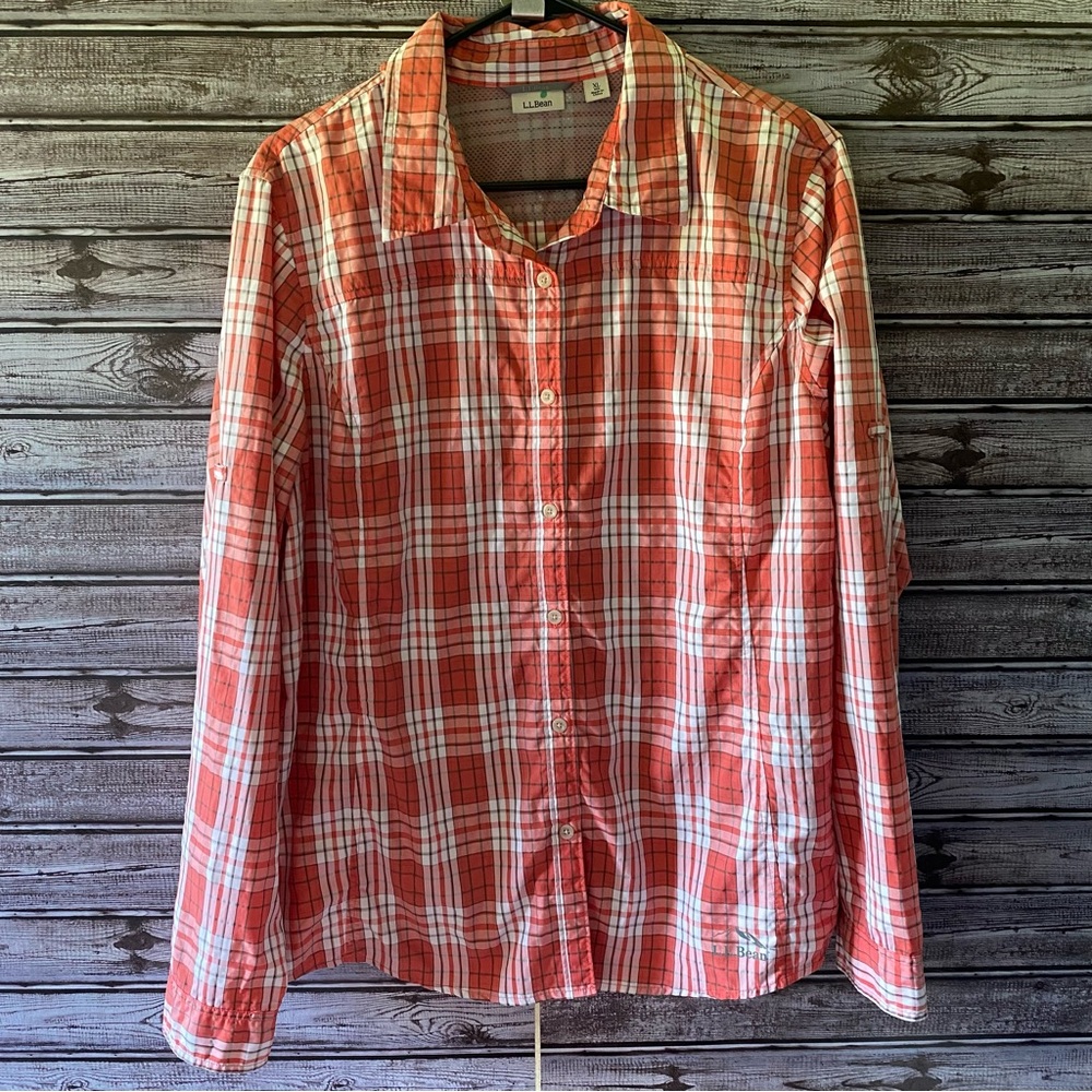 LL Bean Women's Long-Sleeved Button-Down Top‎ Size XL